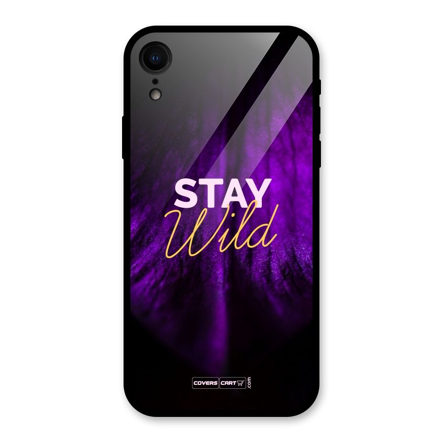 Stay Wild Glass Back Case for iPhone XR
