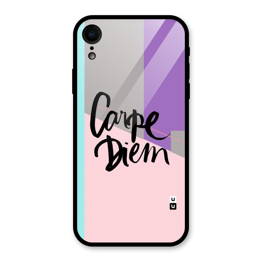 Stripes Black Diem Glass Back Case for iPhone XR