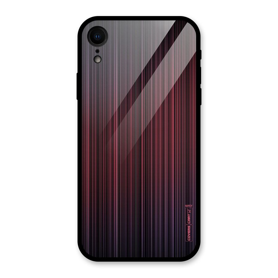 Stripes Gradiant Glass Back Case for iPhone XR