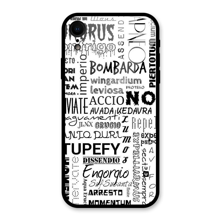 Stupefy Glass Back Case for iPhone XR