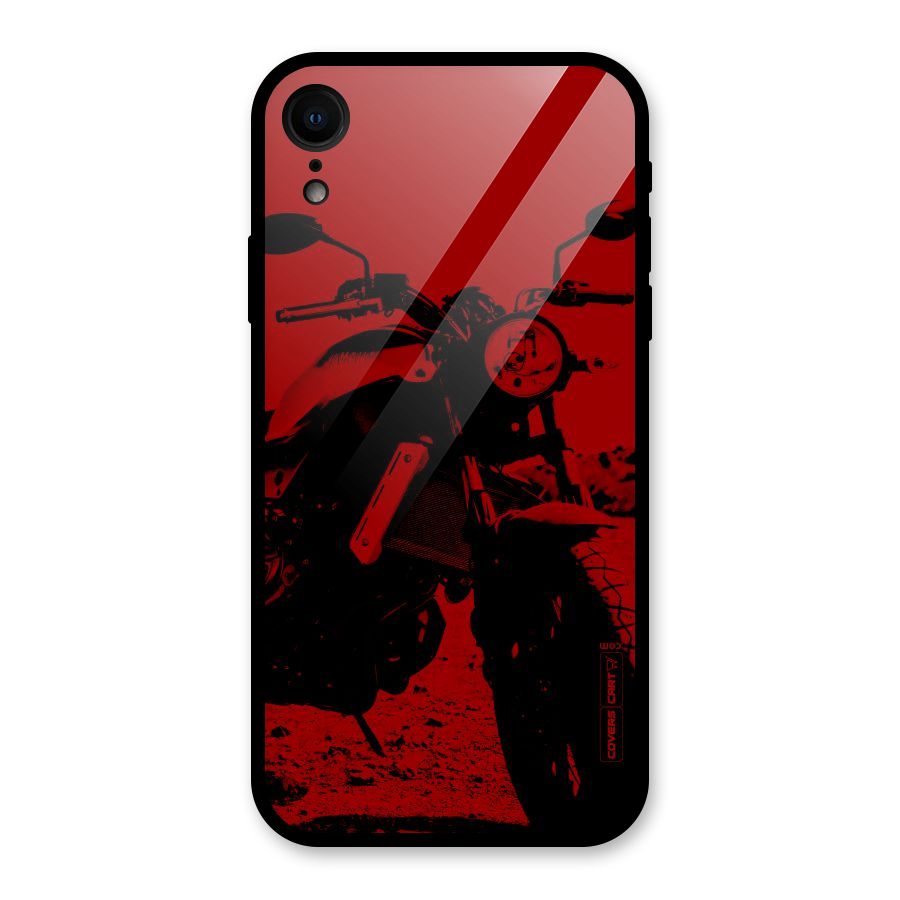 Stylish Ride Red Glass Back Case for iPhone XR