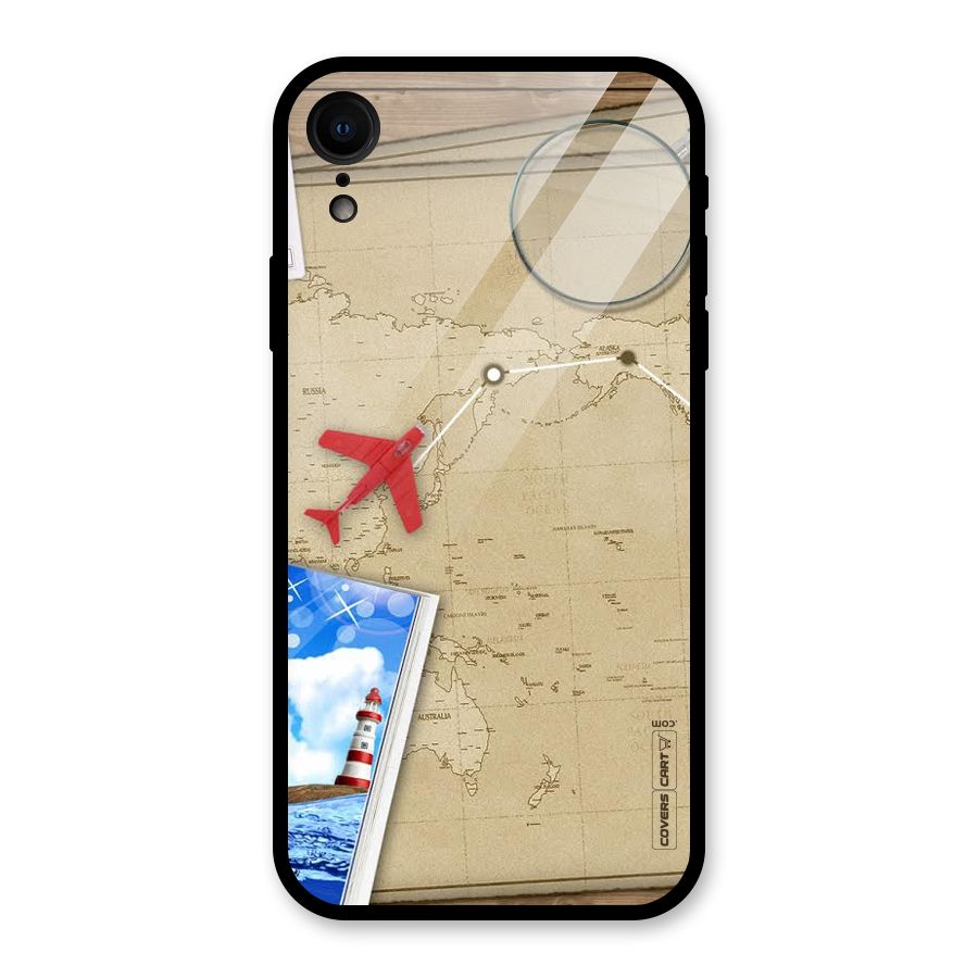 Summer Travel Glass Back Case for iPhone XR