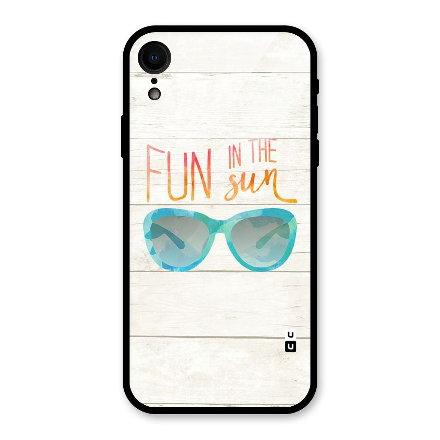 Sun Fun Glass Back Case for iPhone XR