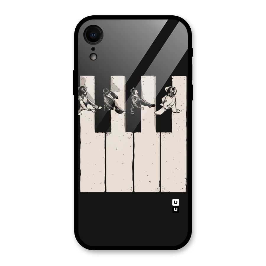 Talk A Walk Glass Back Case for iPhone XR