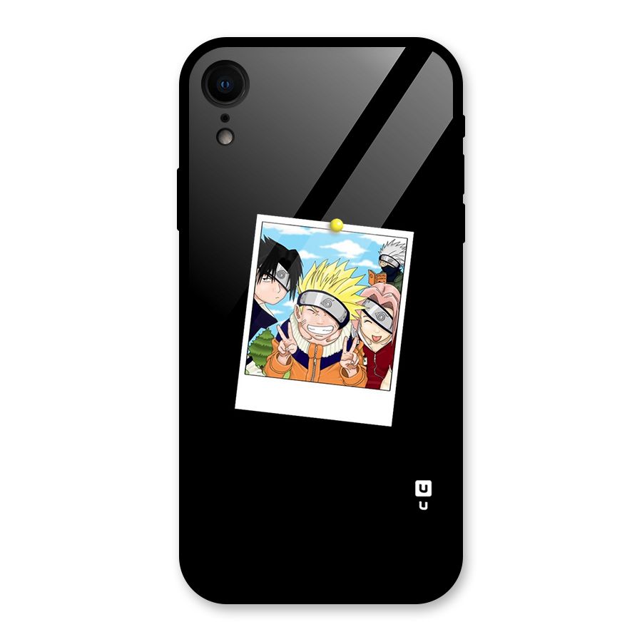 Team Kakashi Cute Glass Back Case for iPhone XR