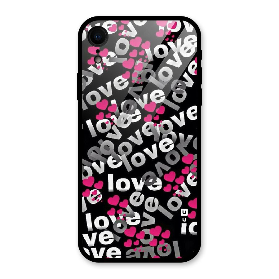 Too Much Love Glass Back Case for iPhone XR