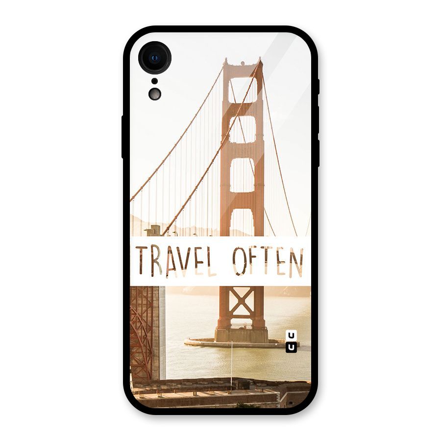 Travel Often Glass Back Case for iPhone XR