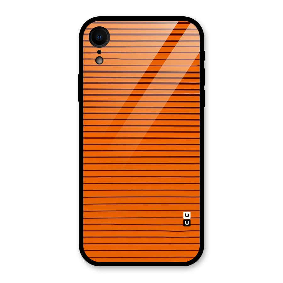 Trippy Stripes Glass Back Case for iPhone XR