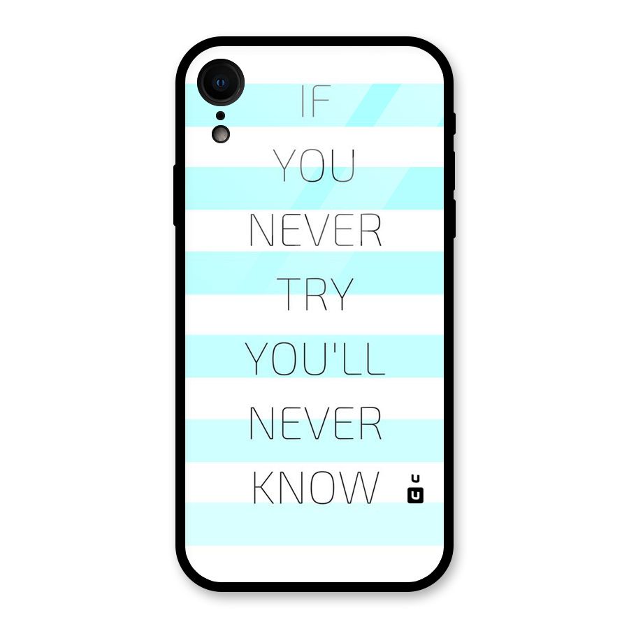 Try Know Glass Back Case for iPhone XR
