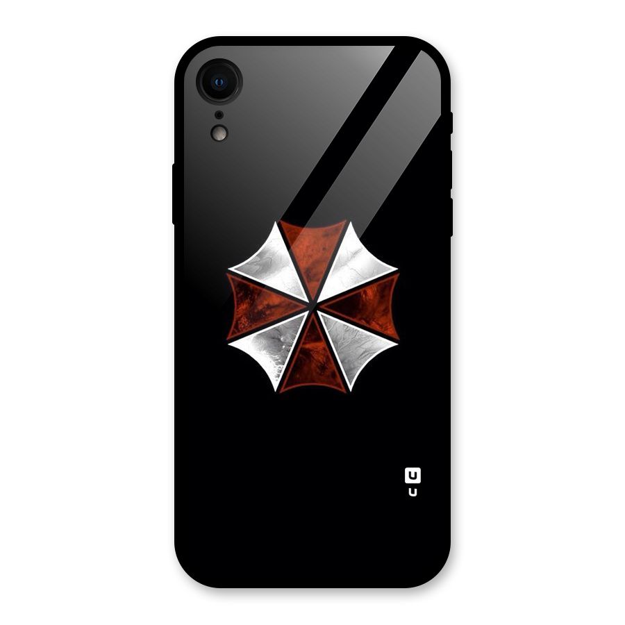 Umbrella Design Glass Back Case for iPhone XR