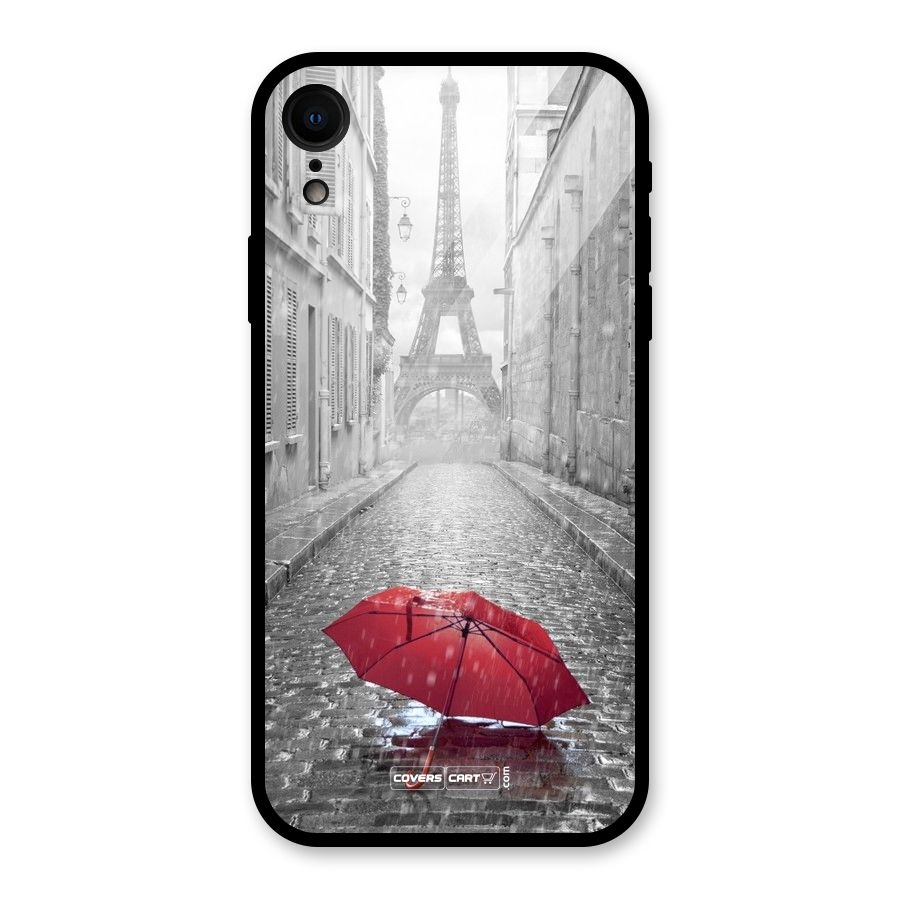 Umbrella Paris Glass Back Case for iPhone XR