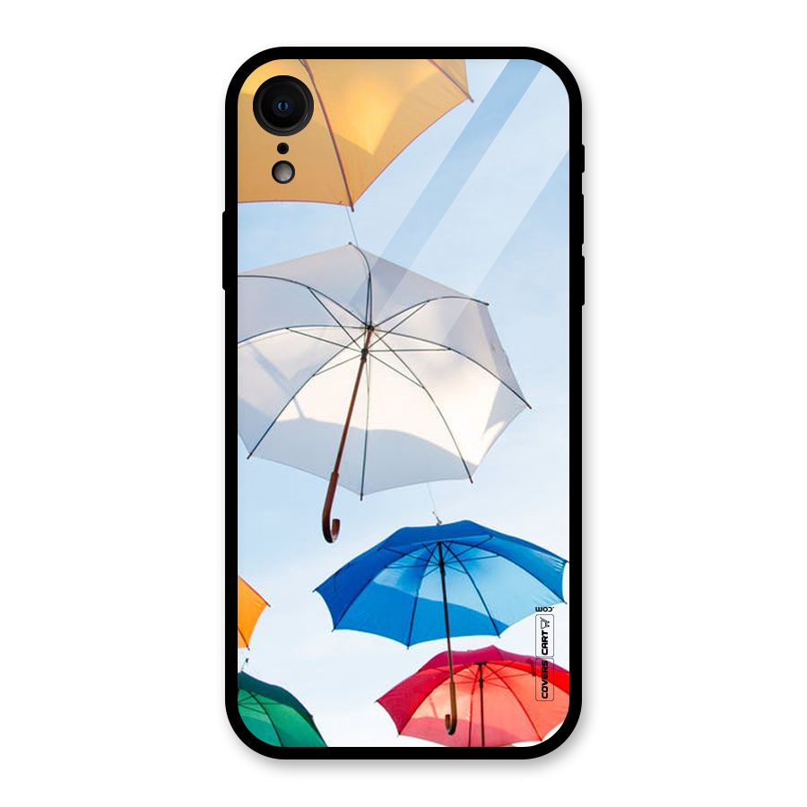 Umbrella Sky Glass Back Case for iPhone XR