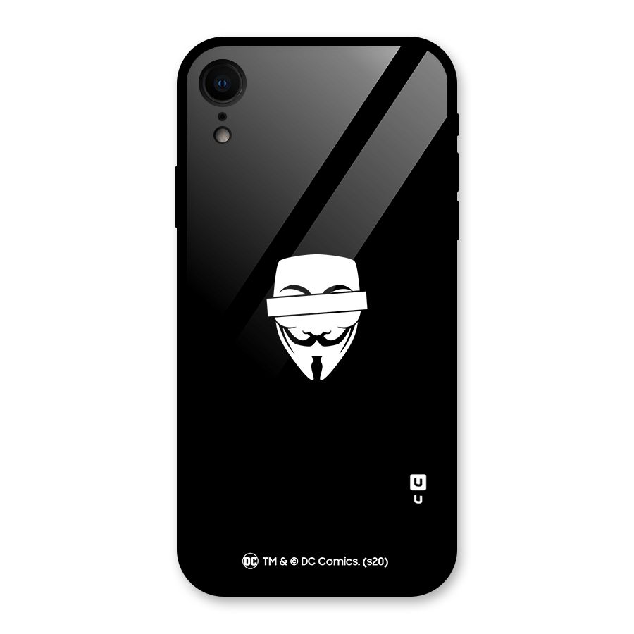 Vendetta Minimal Mask Glass Back Case for iPhone XR