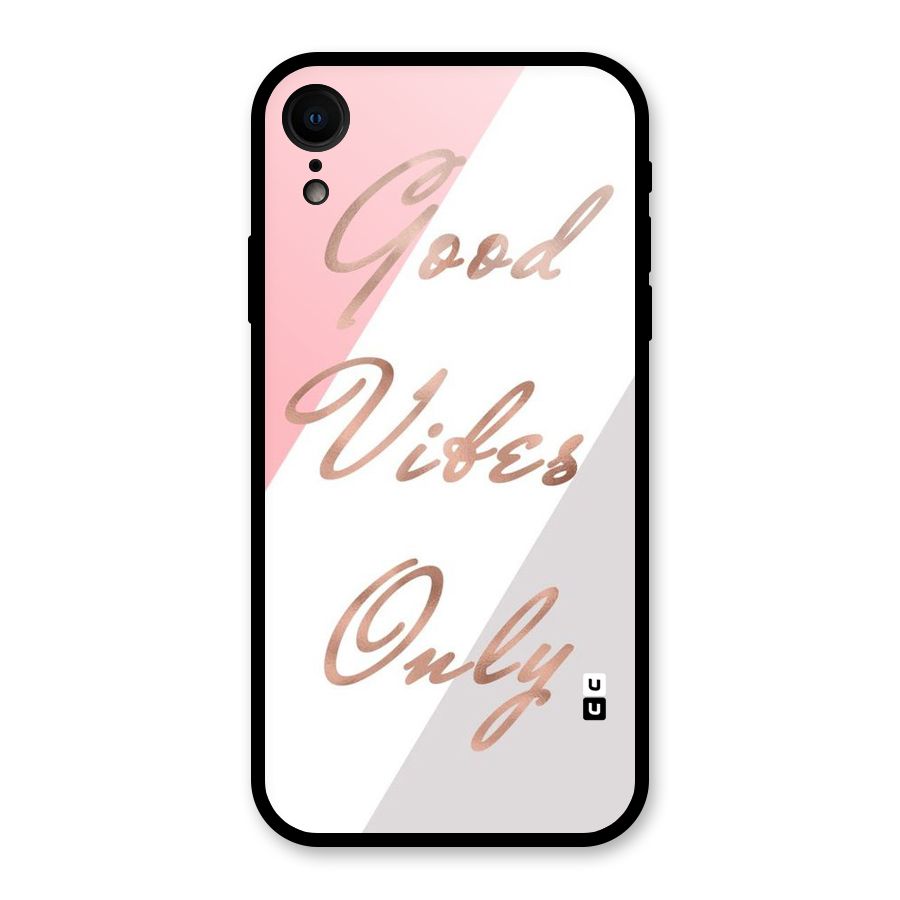 Vibes Classic Stripes Glass Back Case for iPhone XR