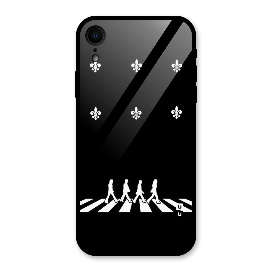 Walking Four Glass Back Case for iPhone XR