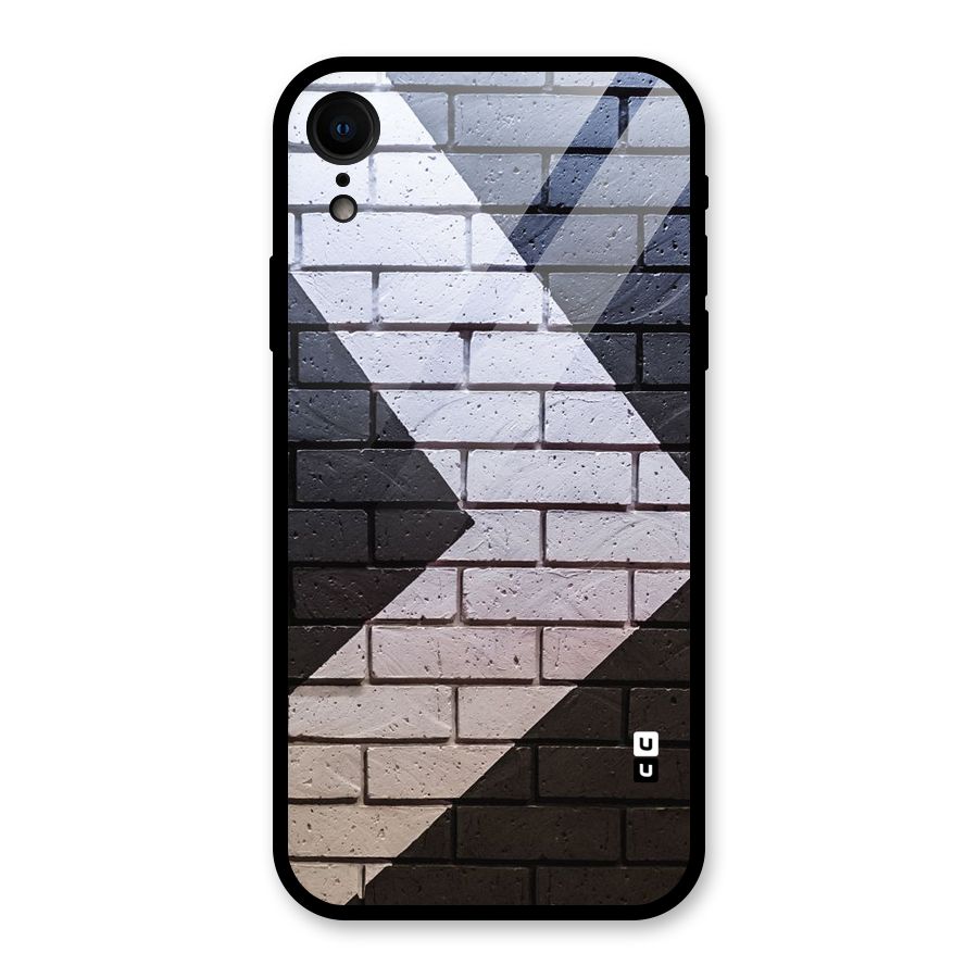 Wall Arrow Design Glass Back Case for iPhone XR