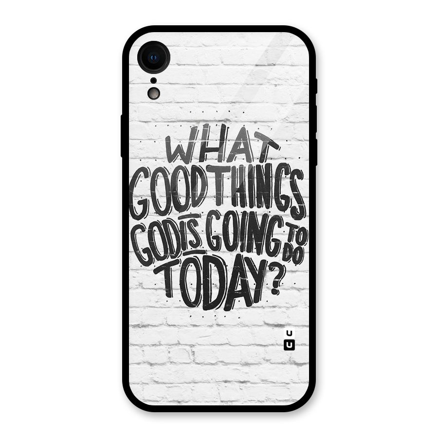 Wall Good Glass Back Case for iPhone XR