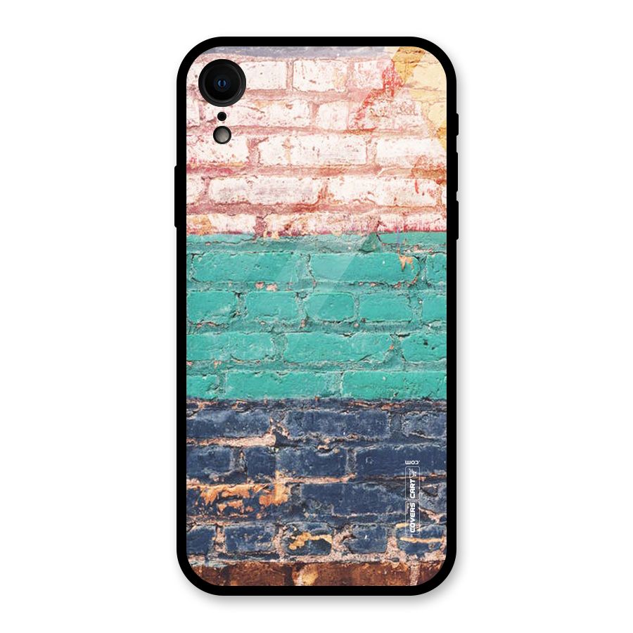 Wall Grafitty Glass Back Case for iPhone XR