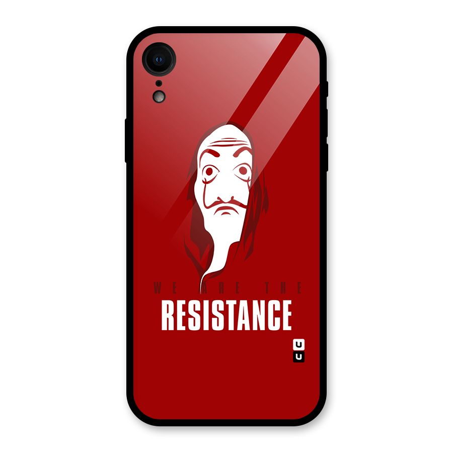 We Are Resistance Glass Back Case for iPhone XR