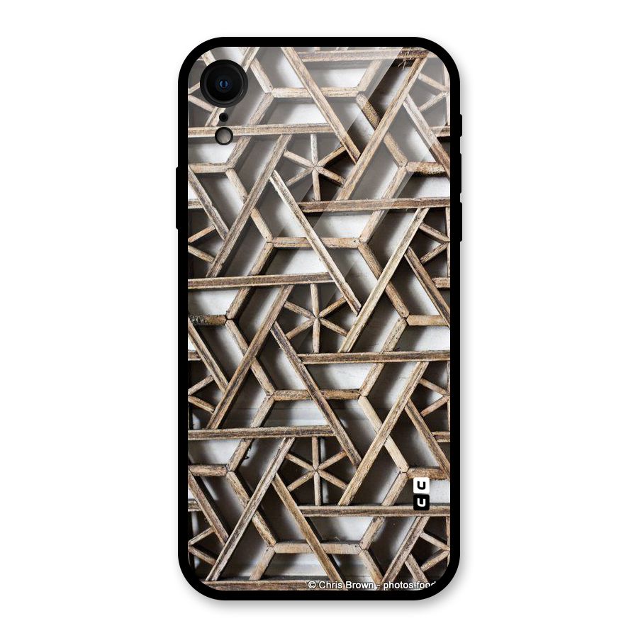 Wheel Design Glass Back Case for iPhone XR