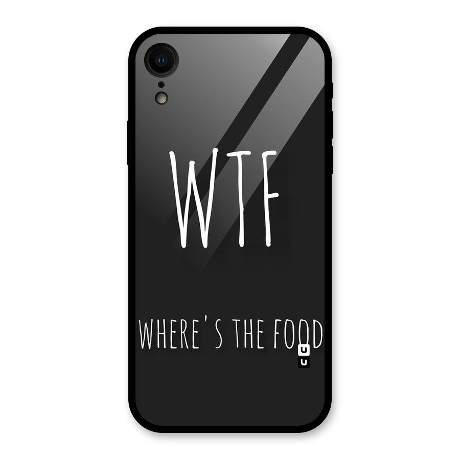 Where The Food Glass Back Case for iPhone XR