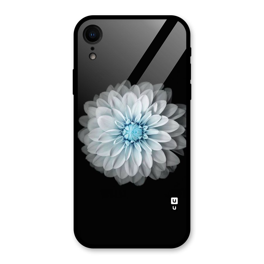 White Bloom Glass Back Case for iPhone XR
