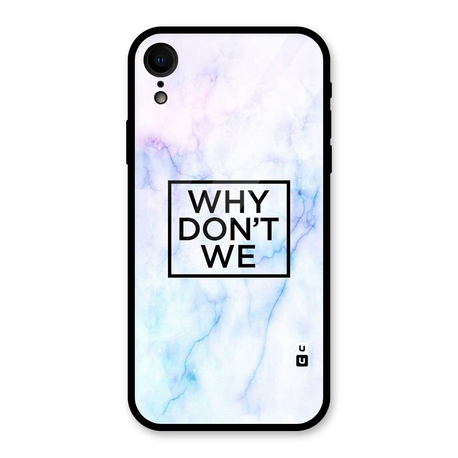 Why Dont We Glass Back Case for iPhone XR