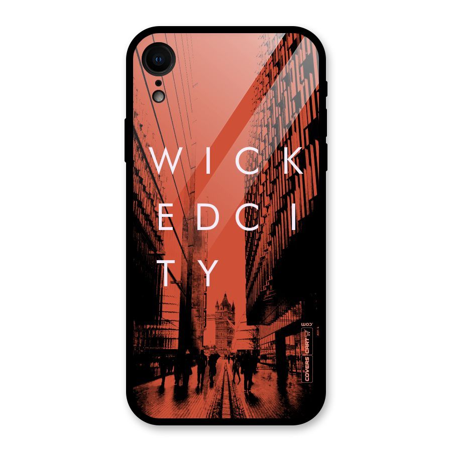 Wicked City Glass Back Case for iPhone XR