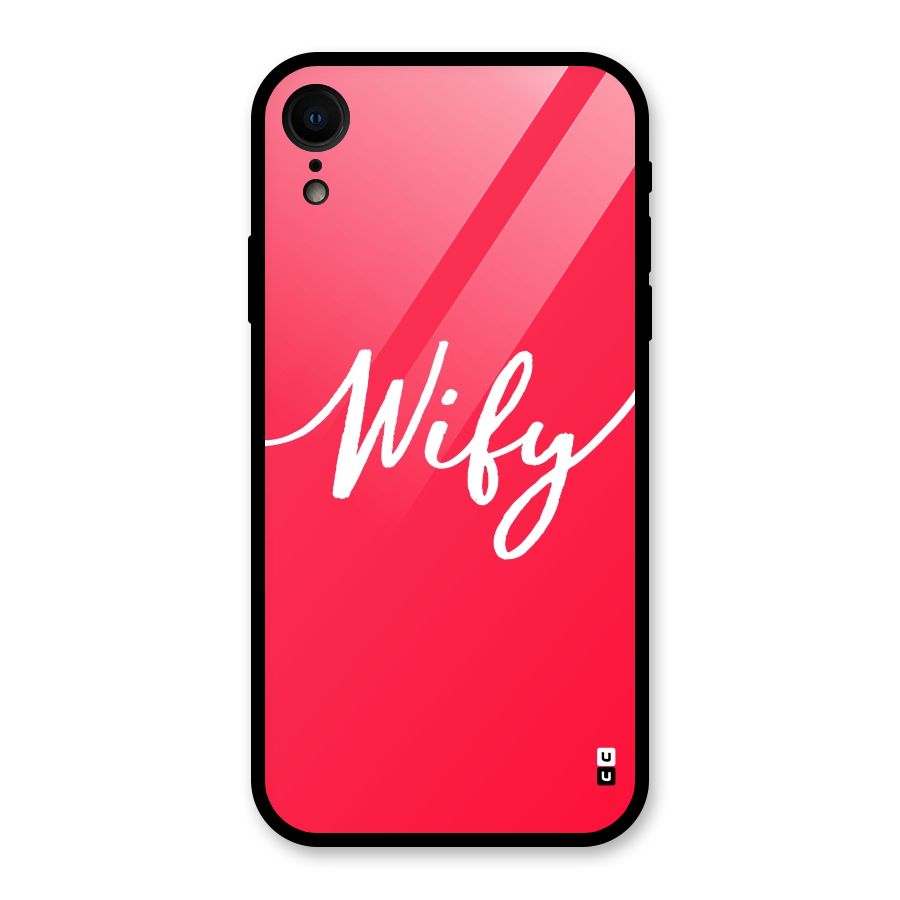 Wify Glass Back Case for iPhone XR
