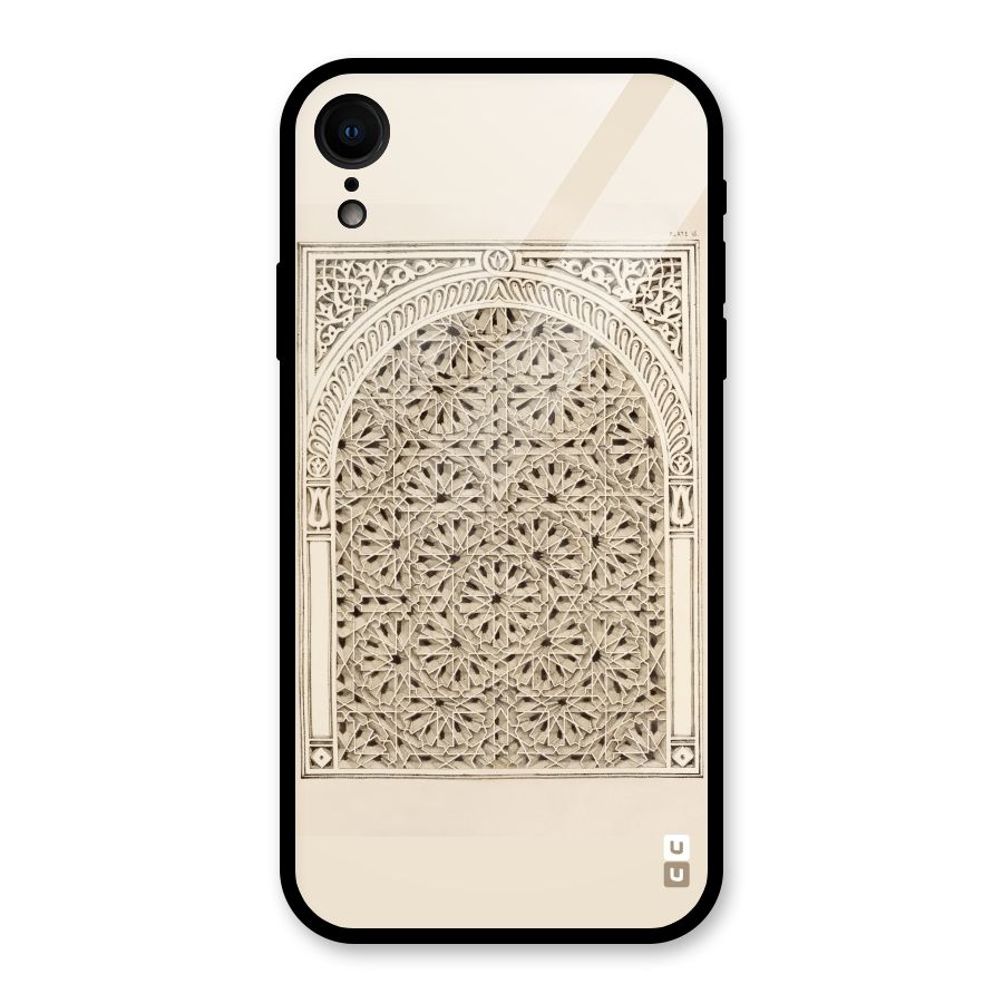 Window Ornaments Glass Back Case for iPhone XR