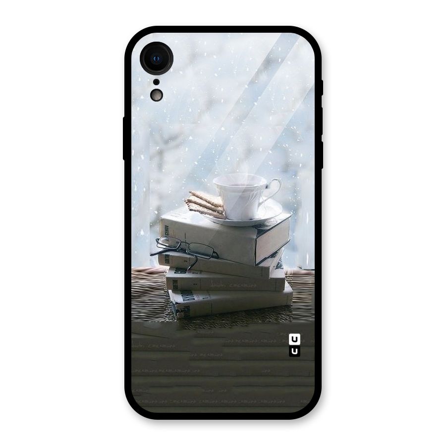 Winter Reads Glass Back Case for iPhone XR