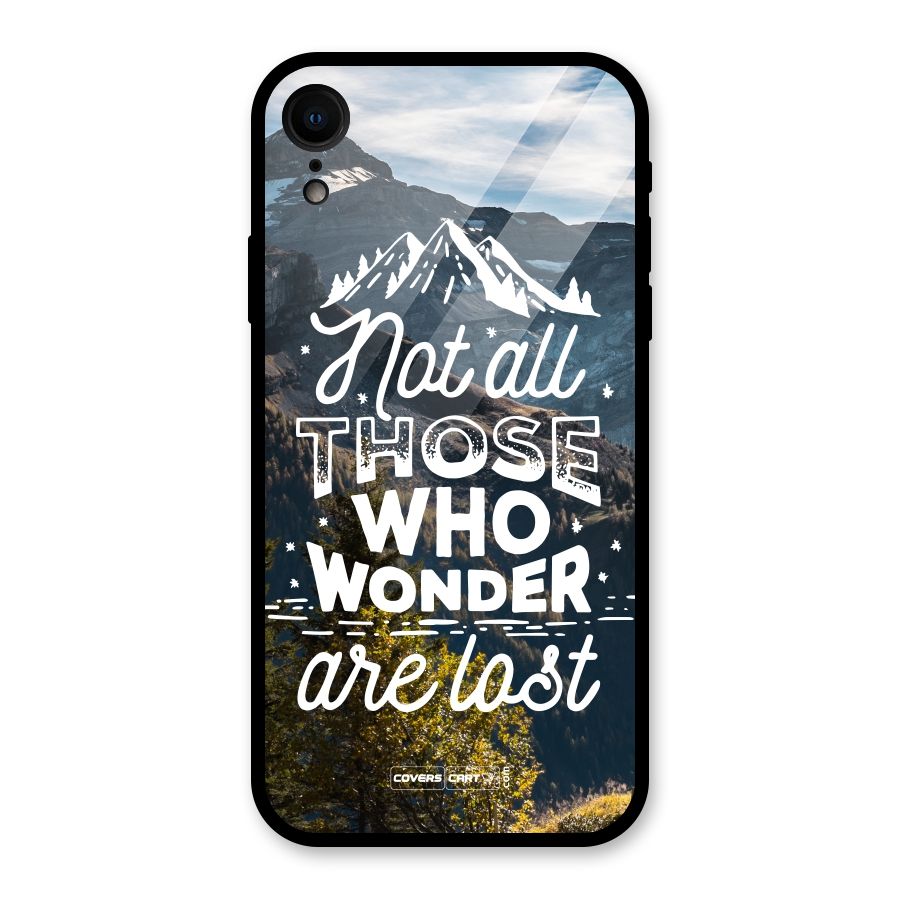 Wonder Lost Glass Back Case for iPhone XR