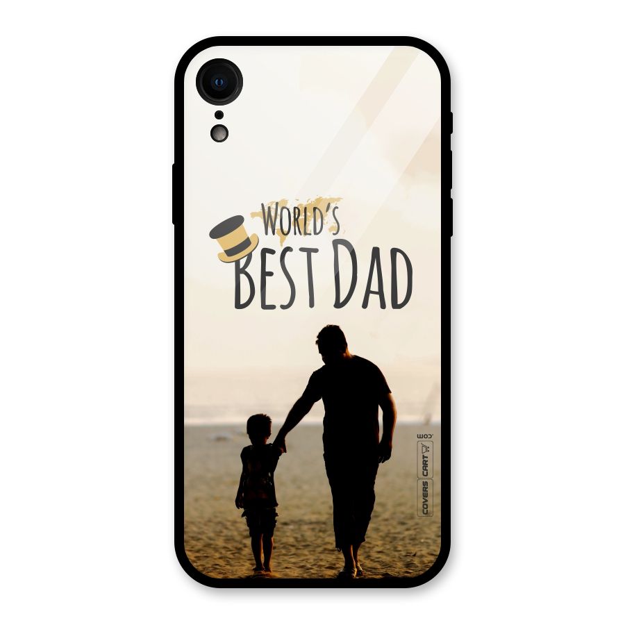 Worlds Best Dad Glass Back Case for iPhone XR