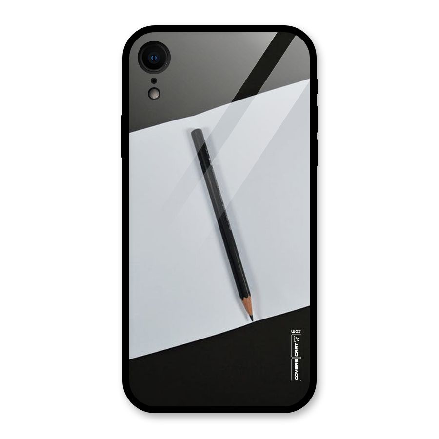 Write Your Thoughts Glass Back Case for iPhone XR