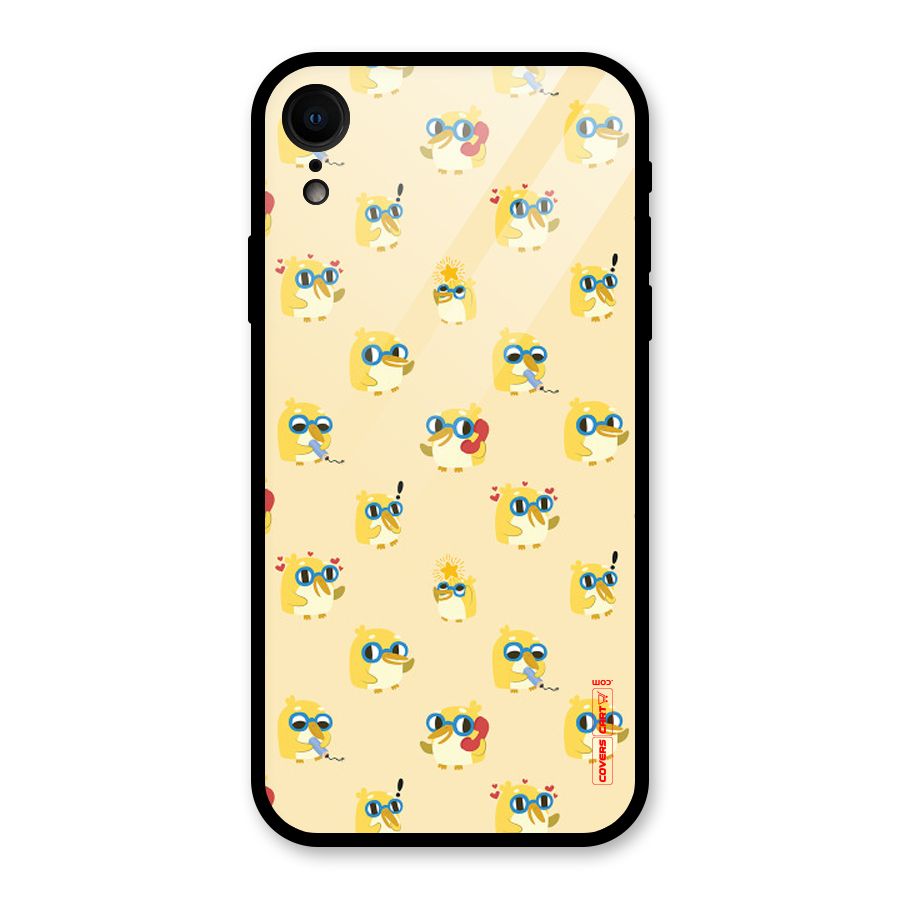 Yellow Parrot Glass Back Case for iPhone XR