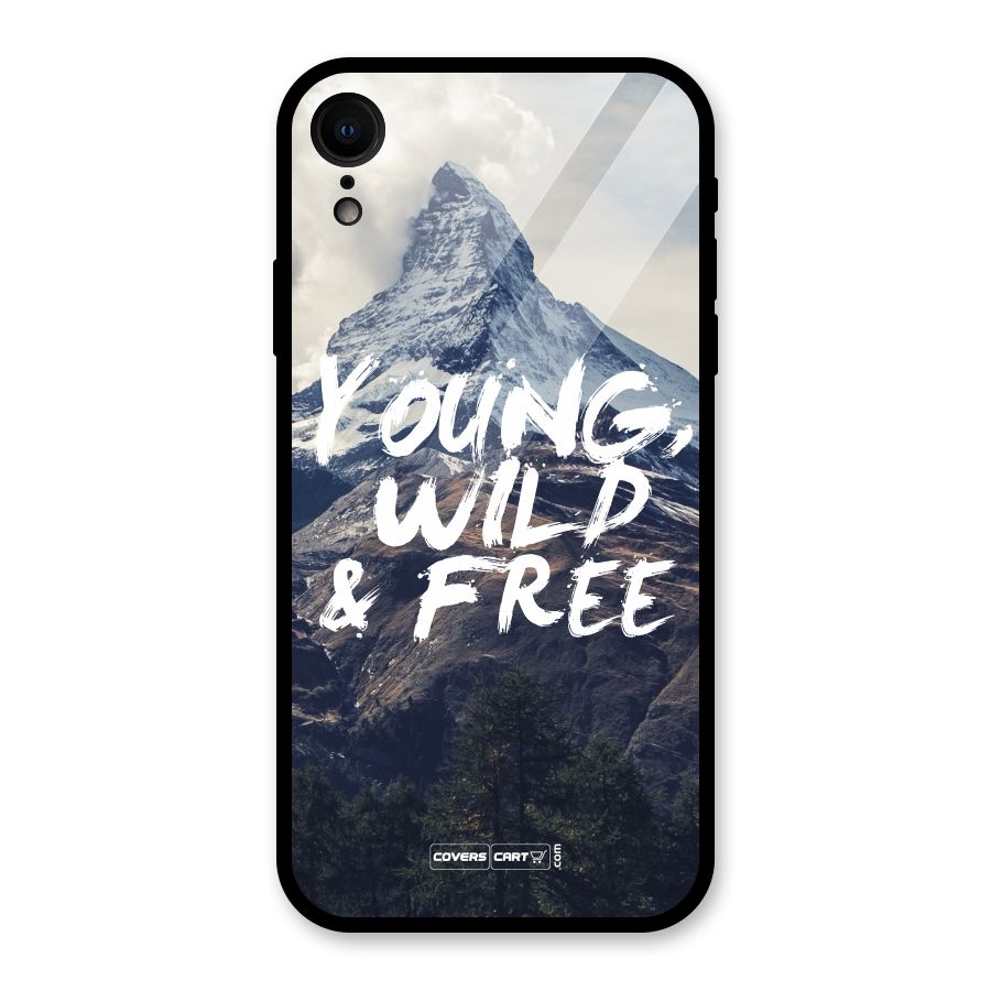Young Wild and Free Glass Back Case for iPhone XR